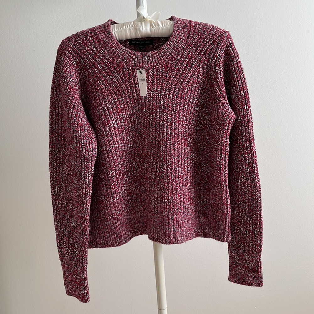Banana Republic Chunky Pointelle Cropped Sweater